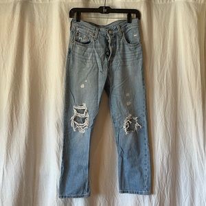 Levi’s 501 Light Wash Button Fly